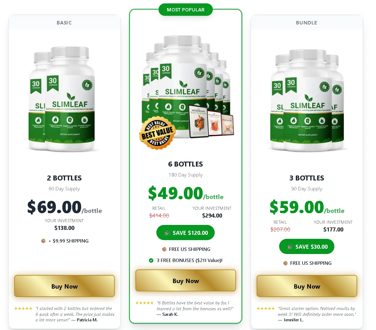 SlimLeaf Buy Supplement